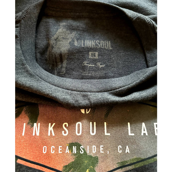 LINKSOUL The Alleyway Tee-Size Small Men-Color Navy Blue-NWOT - Picture 5 of 5
